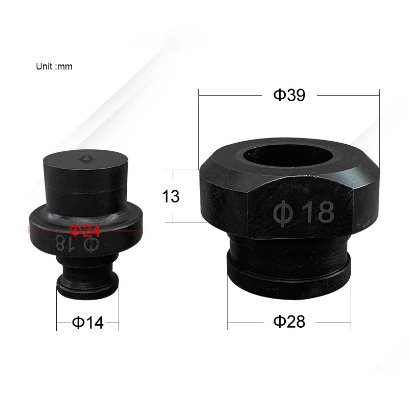 Le trou rond de poinçonnage hydraulique meurent pour MHP-20 la poinçonneuse électrique Hydarualic, SOYEZ le moule de poinçonnage pour la machine de