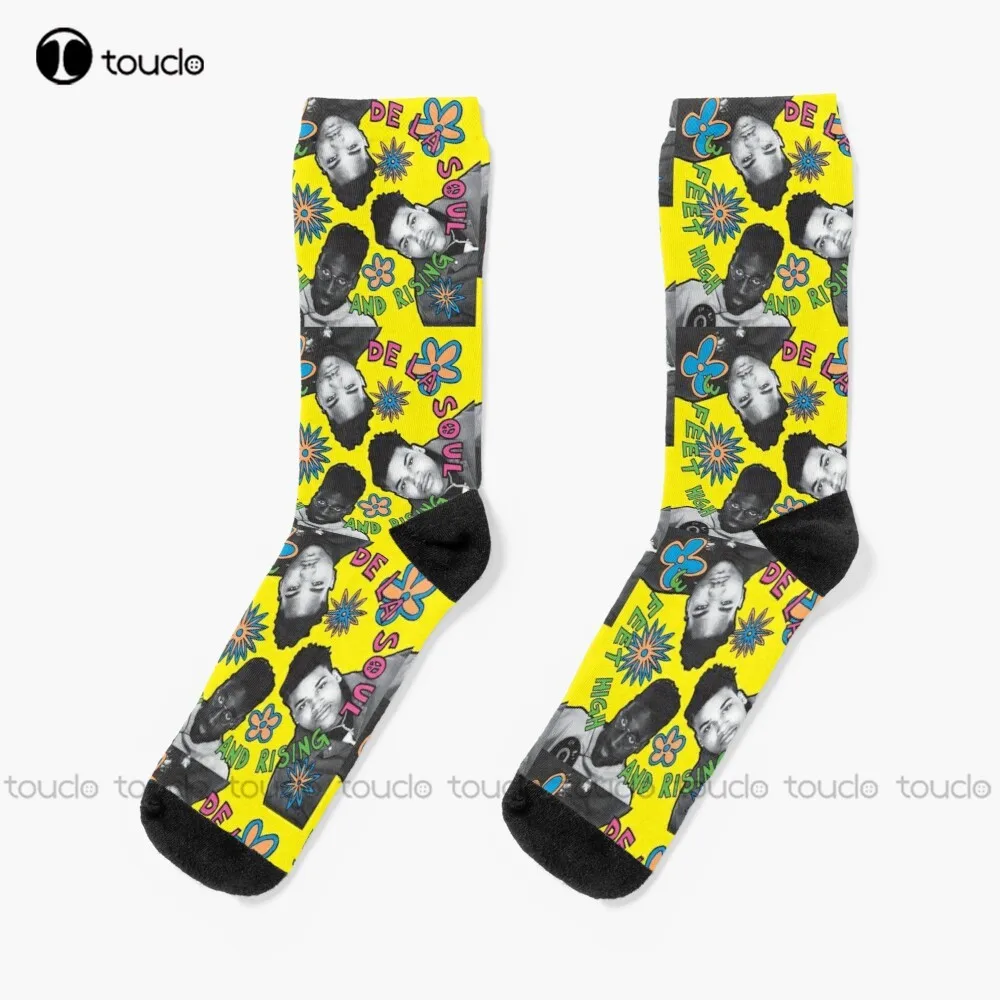 De La Soul 3 Feet High And Rising Album Cover Socks Slipper Socks For Men Personalized Custom Unisex Adult Teen Youth Socks