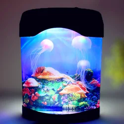 2021 Home Room Lamp Jellyfish Aquarium Novelties Lighting for Night Light Bedroom Mood  Lightings Most Sold Bedside Fancy Fish