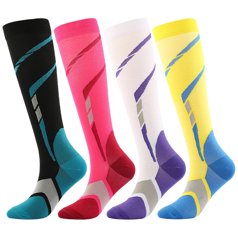 

New Compression Stockings Sport Long Socks Pack Unisex Sports Socks Lot Prevent Varicose Veins Nurse Socks Football Running