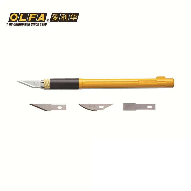 OLFA AK-4 JAPAN Cutter Art Knife PRO Cutters with 4 Blades KB4-S / KB4-R / KB4-F Stainless Steel Blade