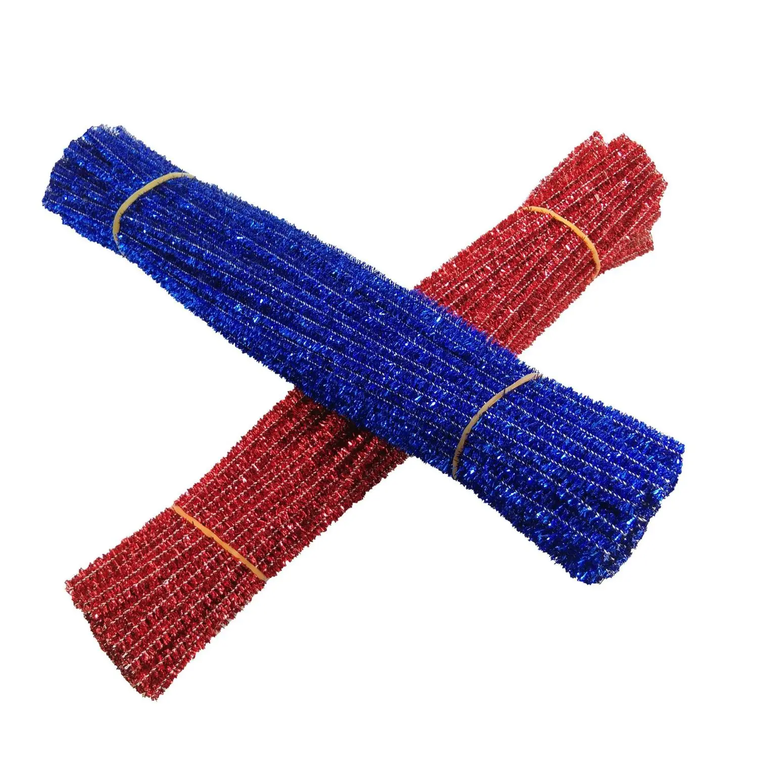 100 stücke Glitter Chenille Vorbauten Pfeifenreiniger Plüsch Lametta Vorbauten Verdrahtete Sticks Kinder Pädagogisches DIY Handwerk Liefert Handwerk Spielzeug