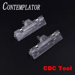 4pcs Fly Tying CDC Tools Cul de canard Feather Clip 80mm Plastic Hackle Holding Tool Fly Tying Accessories Making Flies Easily