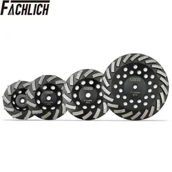 Fachlich 1pc M14 thread Diamond Sanding Disc Grinding Turbo Row Cup Wheel for Concrete Hard Stone Granite 100/115/125/180mm