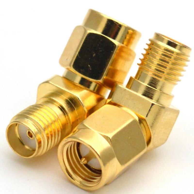 45 Degree Adapter Connector for FPV Race Goggle Antenna Converter SMA TO SMA RP SMA 180 Degree Right angle