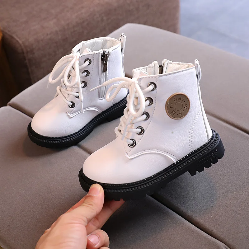 Girls Boots Baby Short Snow Boots Fashion Little Boys&Girls Plush Warm Flat Shoes 2023 New Autumn Winter Kid Boots G31