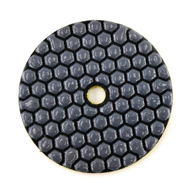 Imagem -05 - Rijilei-almofadas de Polimento de Diamante para Mármore de Granito Disco de Lixar tipo Sharp Dry Pad Pedra Pol 100 mm Pcs
