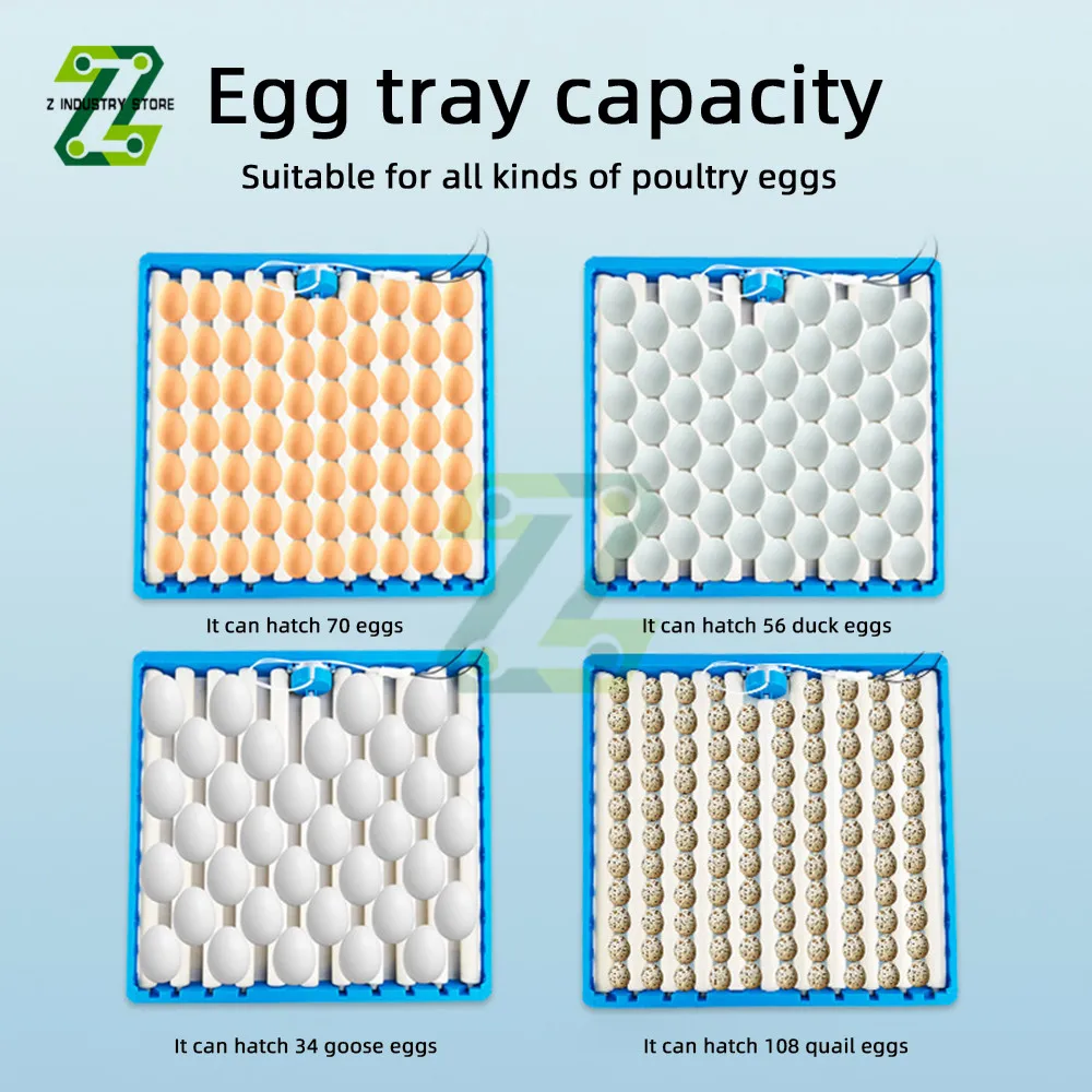 360° Automatic Rotary Egg Turner Roller Tray Eggs Incubator Accessories Roller Egg Turner Tray 70-108 Eggs 220V