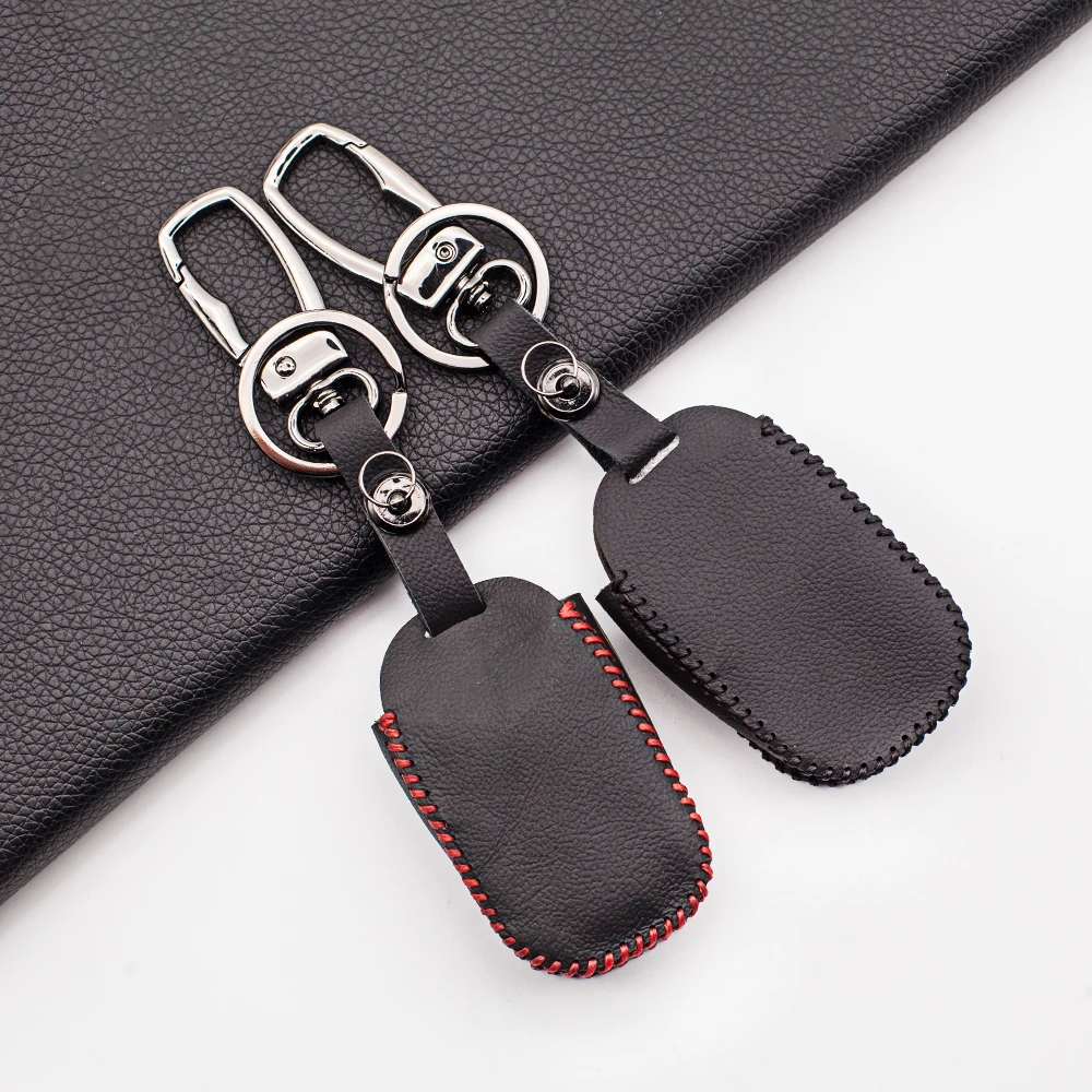 Wear Resistant 100% Leather Fob Key Case for Starline B92/B64/B62/B94 Russian Safety In Two-way Car Alarm System