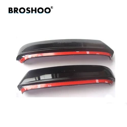 BROSHOO 2Pcs/lot Car Rearview Side Mirror Rain Shield Sticker Auto Rain Eyebrow Decoration For VW POLO For Hyundai ix35