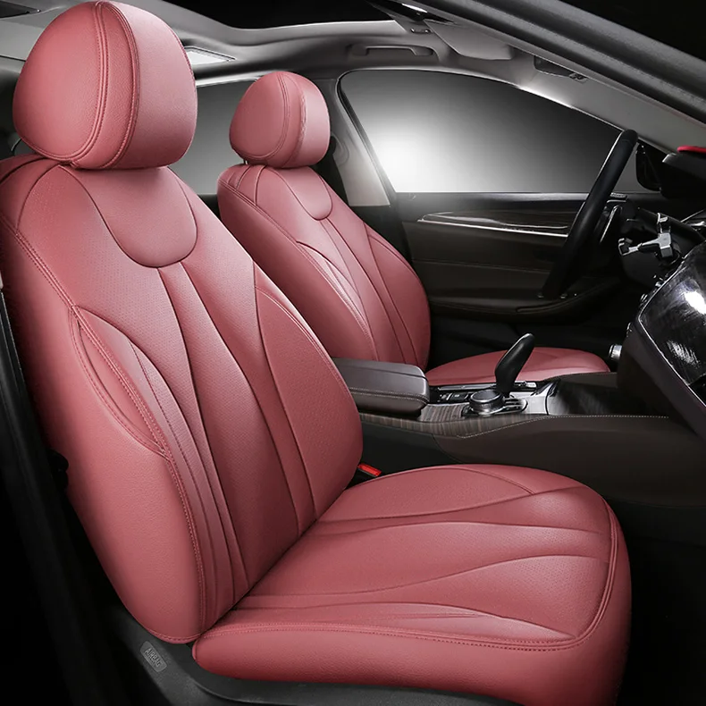 custom cowhide Leather car seat cover 7 seats for auto Nissan Patrol y62 y60 y61 Quest All 3 Row 7 Seats Car Seat Cover Cushion