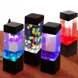 Luz Led nocturna para tanque de medusas, lámpara de mesa que cambia de Color, lámpara de Lava de humor eléctrica para acuario, regalo para niños, decoración de la habitación del hogar