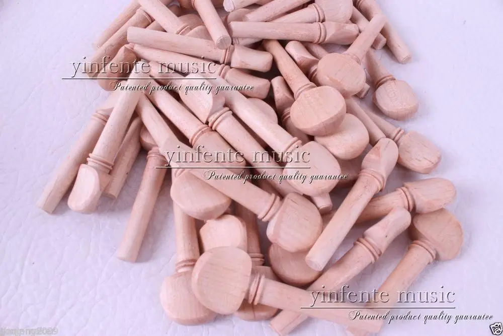 10set (40pcs) Natural maple violin pegs 4/4 violin parts High quality peg