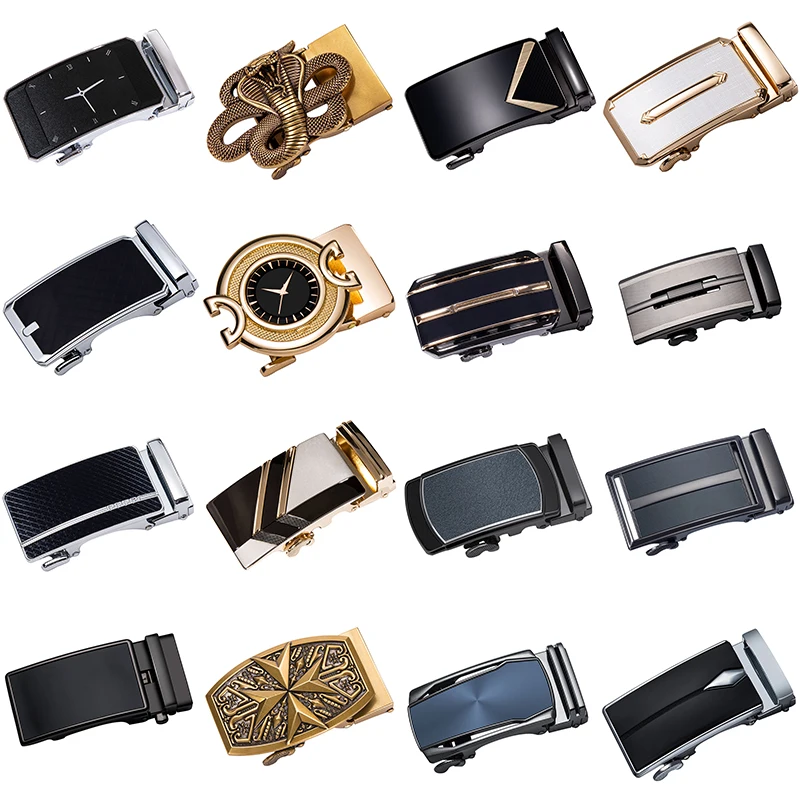 2019 New Famous Brand Fashion Designer Automatic Belt Buckles for Men Accessories Cowboy Leather Belt buckle without belt 35mm