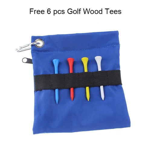 CRESTGOLF 나일론 골프 보관 가방 홀더, 골프 공 가방, 지퍼 및 후크, 골프 액세서리, 80*80mm 