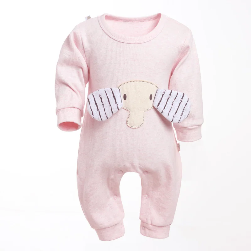 

Baby Rompers Jumpsuit Comfortable Clothing for Newborn Babies 6-12M Autumn Baby Wear Soft Baby Girl Boy Elephant Clothes 2021