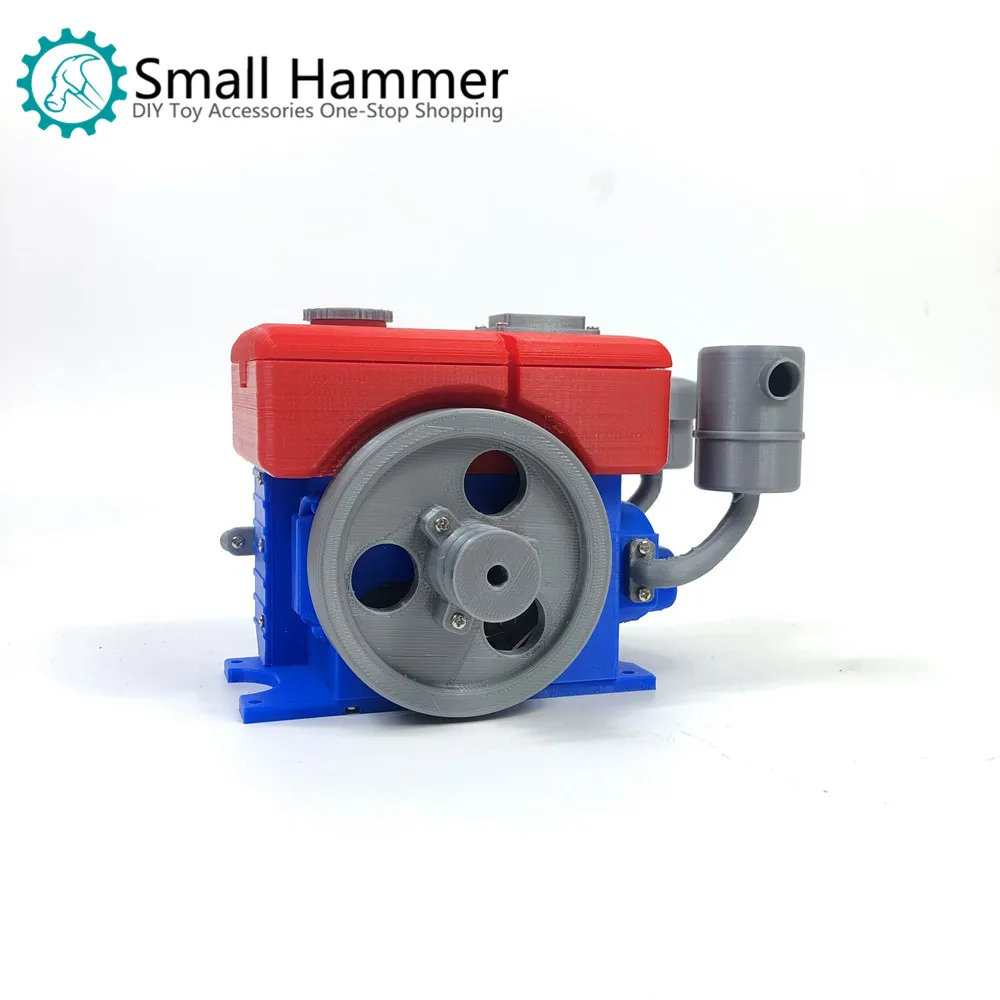 3d printing tractor diesel engine engine single cylinder internal combustion engine gift decoration souvenir model oriental red