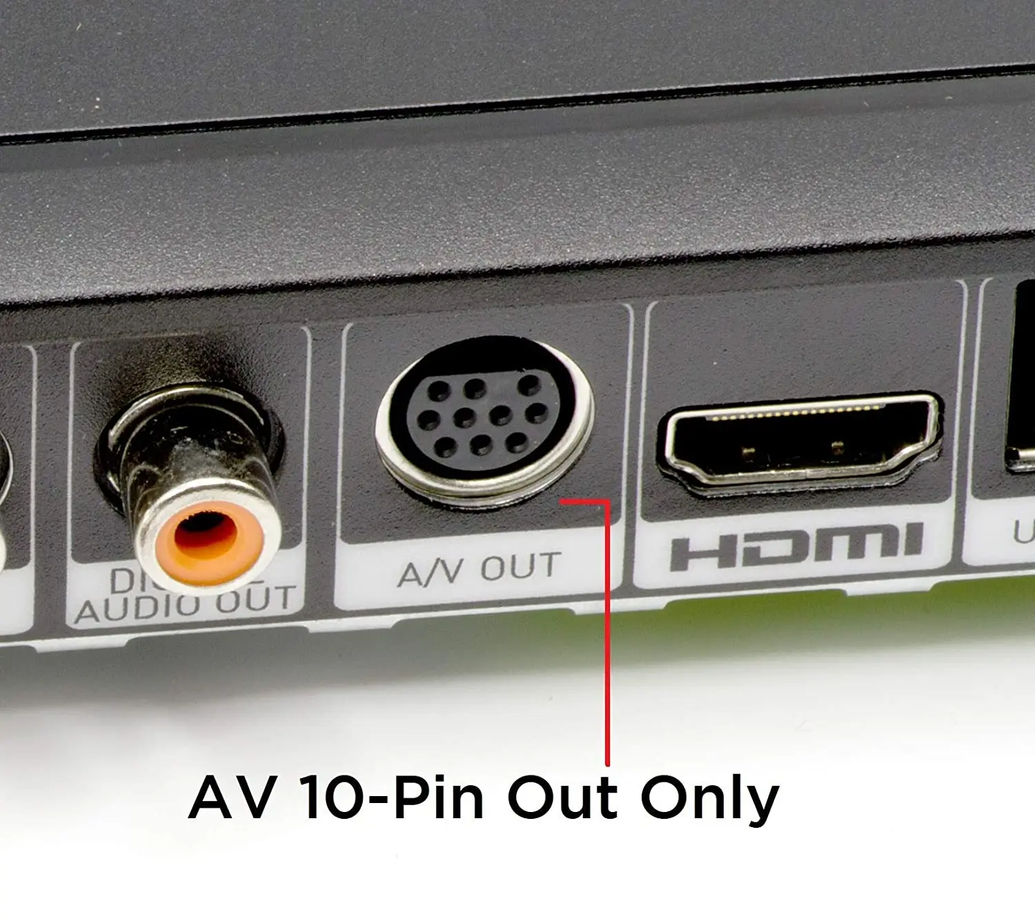 Cable DIN de Audio y vídeo de 10 pines, no s-video, 6 pies, RCA compuesto, Compatible con DIRECTV AT&T: H25, C31, C41, C41