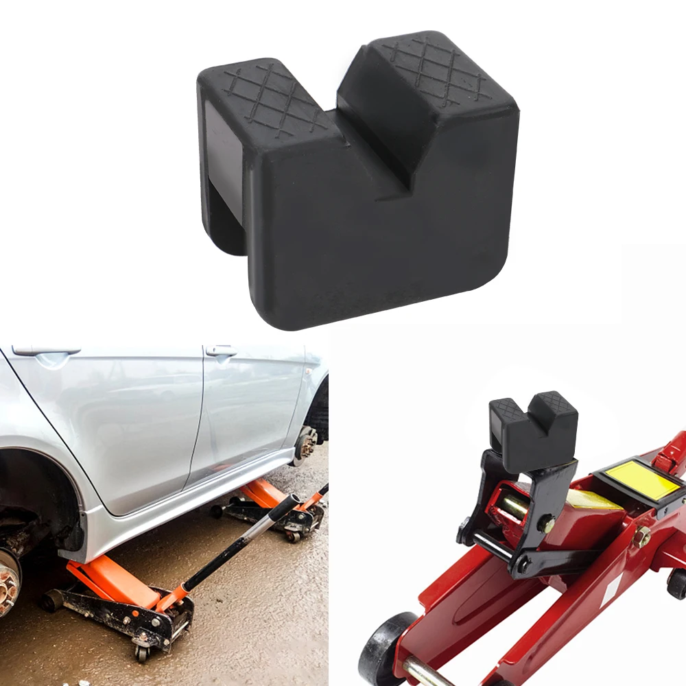 Car Jack Pad Body Lift Stand Rubber Block Frame Rail Adapter Protector Universal Repair Tool Off Road 4x4 Automotive Accessories