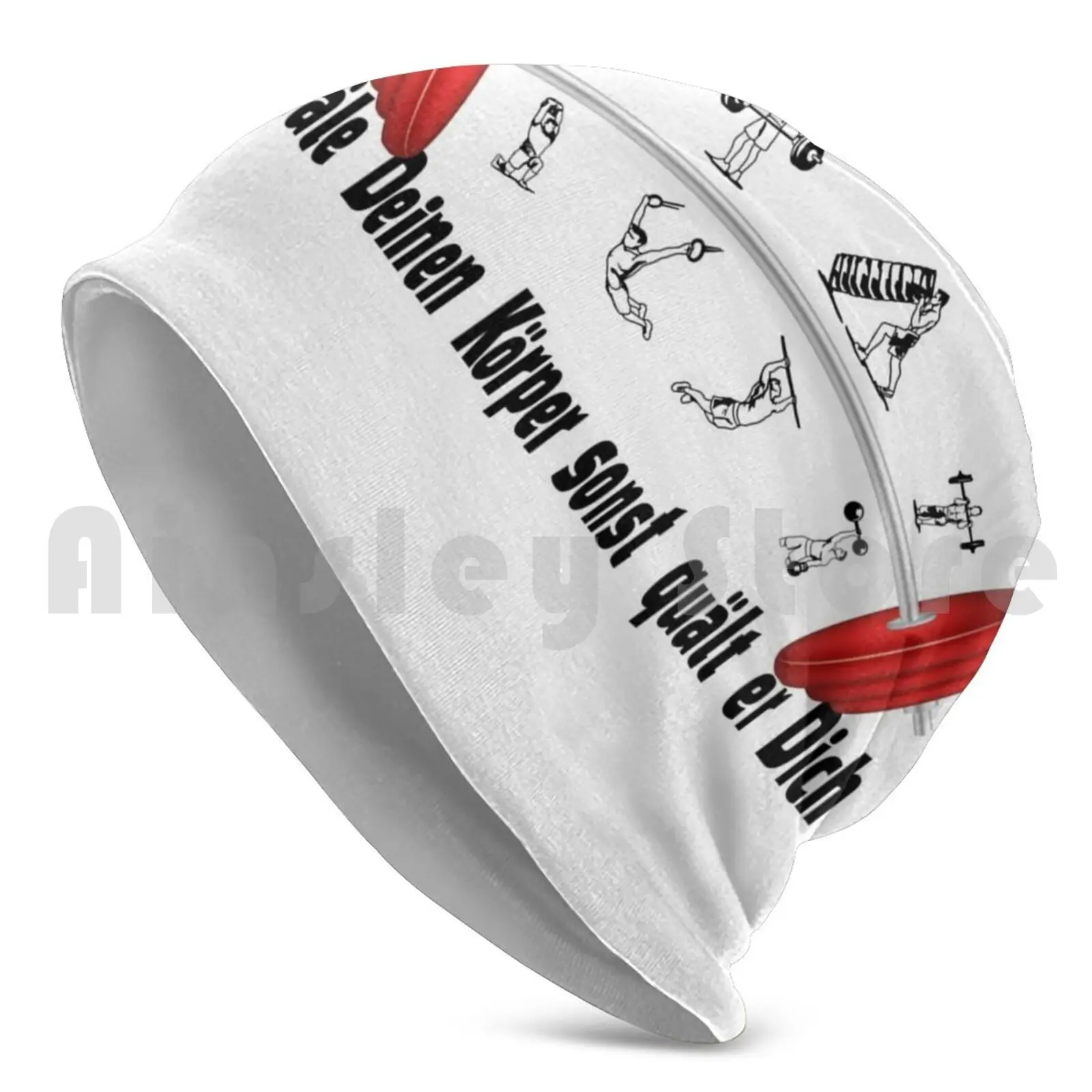 A Workout Is My Therapy-Sport Fitness Design For The Gym Beanie Hedging Cap DIY Print Cushion Sport Gift Wod Barbell