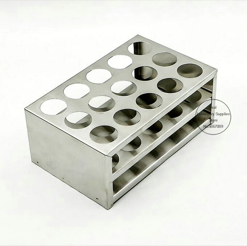 1PCS Lab Stainless Steel Test Tube Holder colorimetric tube rack centrifuge tube Stander for school experiment