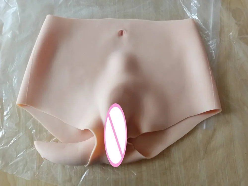 70CM Silicone Realistic Vagina Panty Shemale Crossdresser Pussy Pants Transgender Artificial Sex Fake Underwear Enhancer Hip 1G