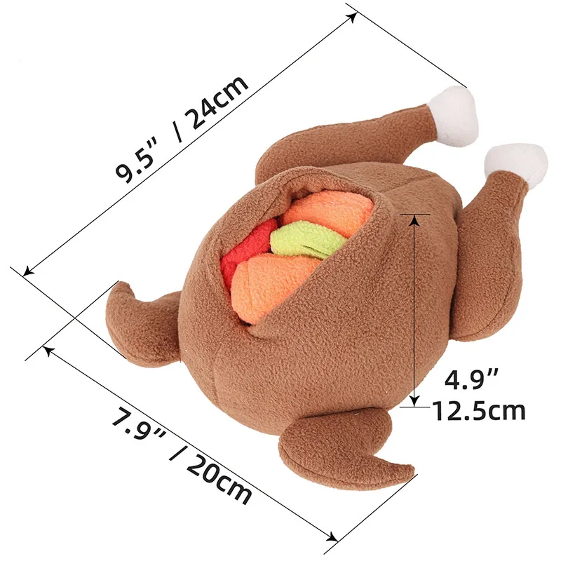 Plush Pet Dog Snuffle Toy Pet Interactive Puzzle Feeder Food Training Iq Dog Chew Squeaky Toys Cute Animal Activity Treat Game