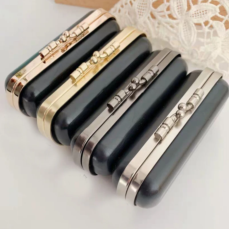 10cm Oval Bag Box Material Nickel Gold Head Coin Purse Frames Diy Accessaries Purse Bag Frame Kiss Clasp Plastic Purse Frame