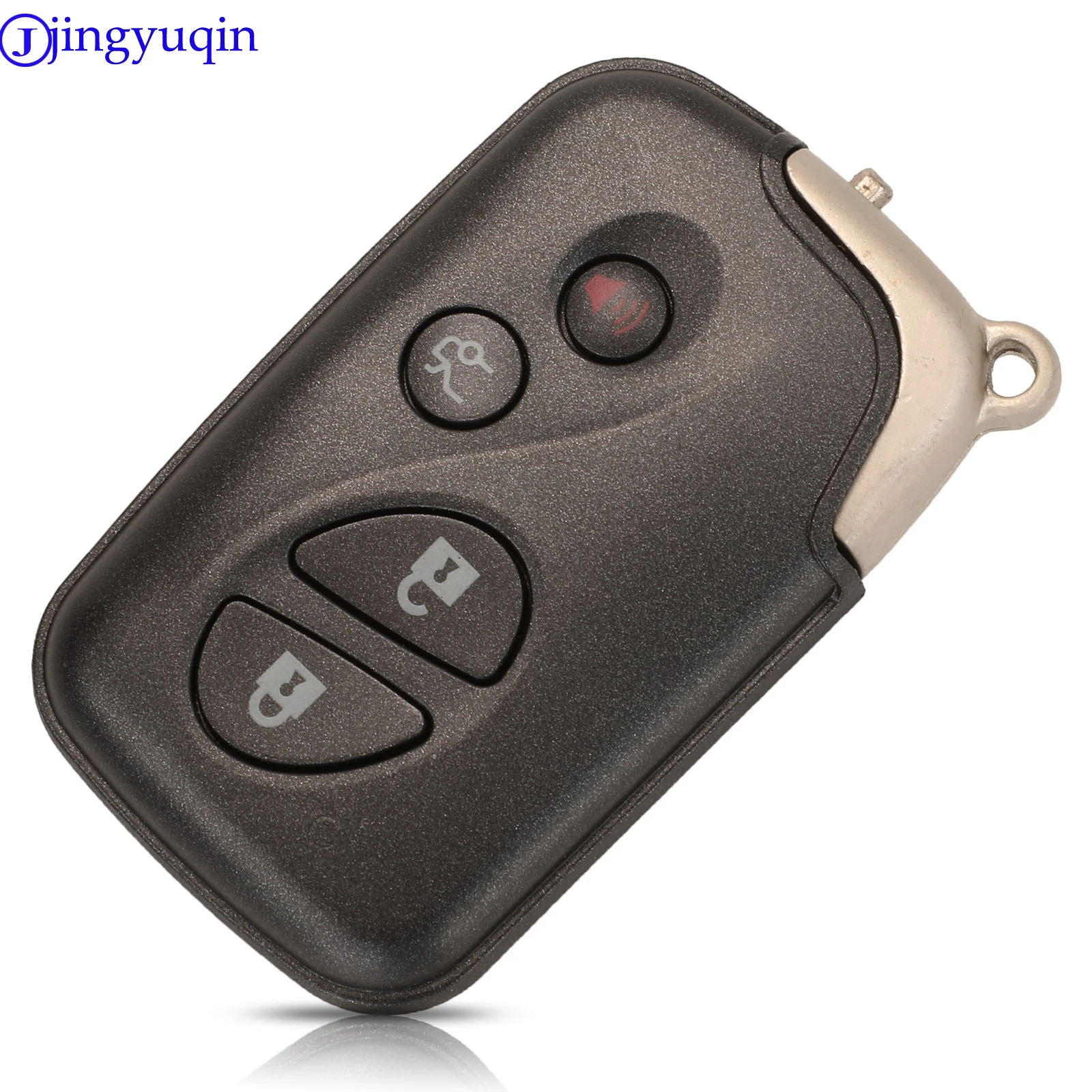 Jingyuqin inteligente caso remoto chave, 3 + 1 botão Fob, Keyless entrada Shell, em branco para LEXUS IS250, ES350, GS350, LS460, GS