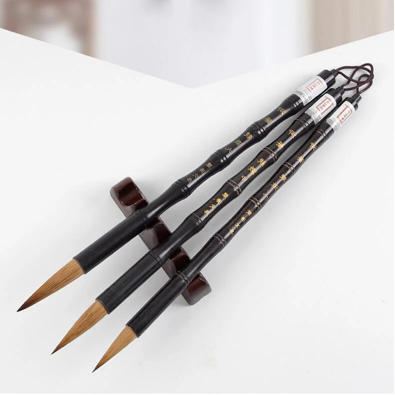 Traditional Chinese Writing Handwriting Practice Calligraphy Brush Regular Script Office Supply Weasel Hair Writing Brush