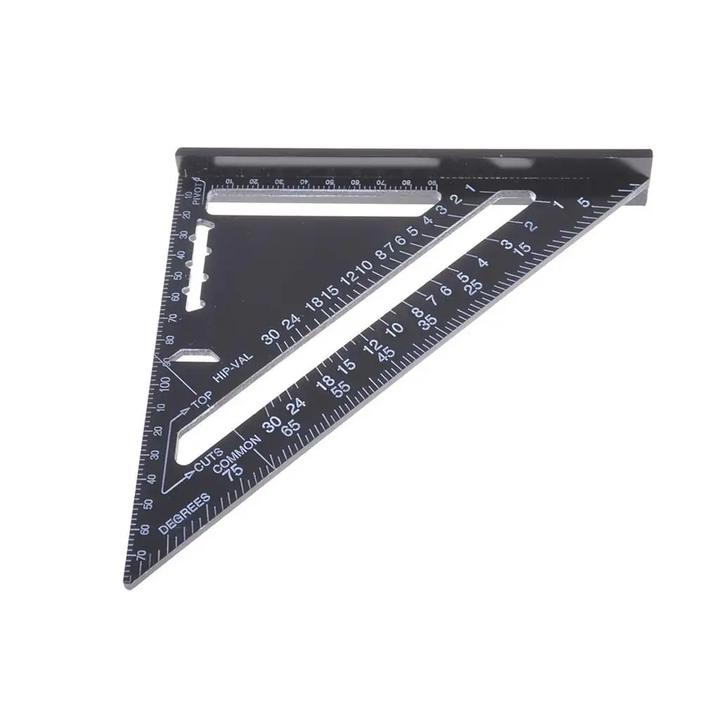 90 Degree Thickening Triangle Rule Aluminum Alloy Carpenter Measurement Square Ruler With Adjustable Locking Pin