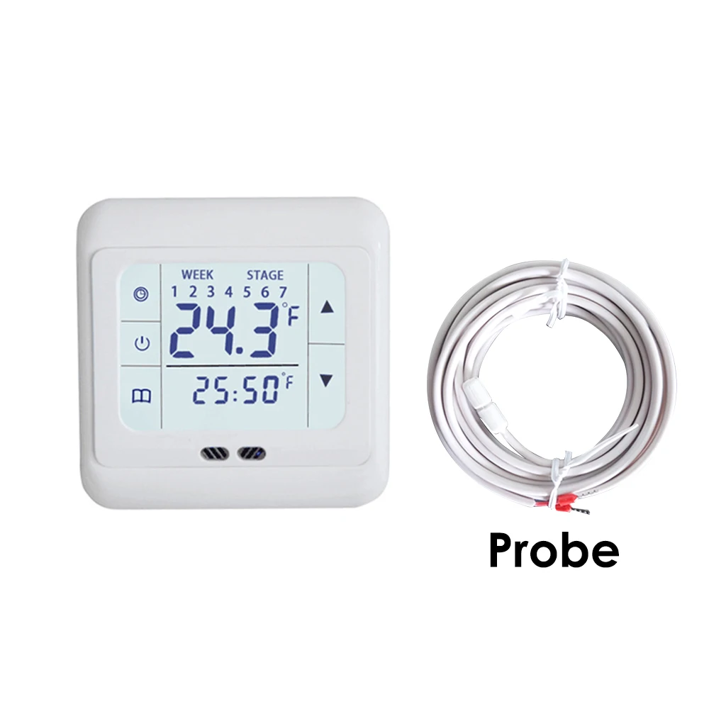 Digital LCD Floor Heating Thermostat Electric Heating 220V Touch Screen Programmable  for Home Warm Temperature Controller