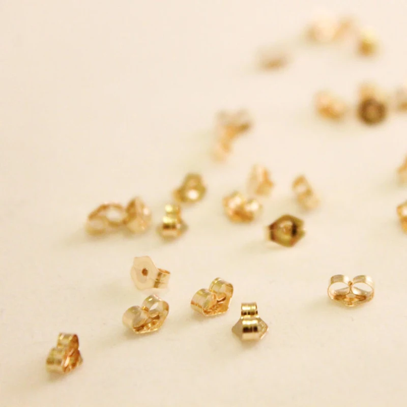 20PC/Set 14K Gold Filled Earring Back Wholesale Supplies for Jewelry Making Handmde DIY Accessories Gold Jewelry Finding