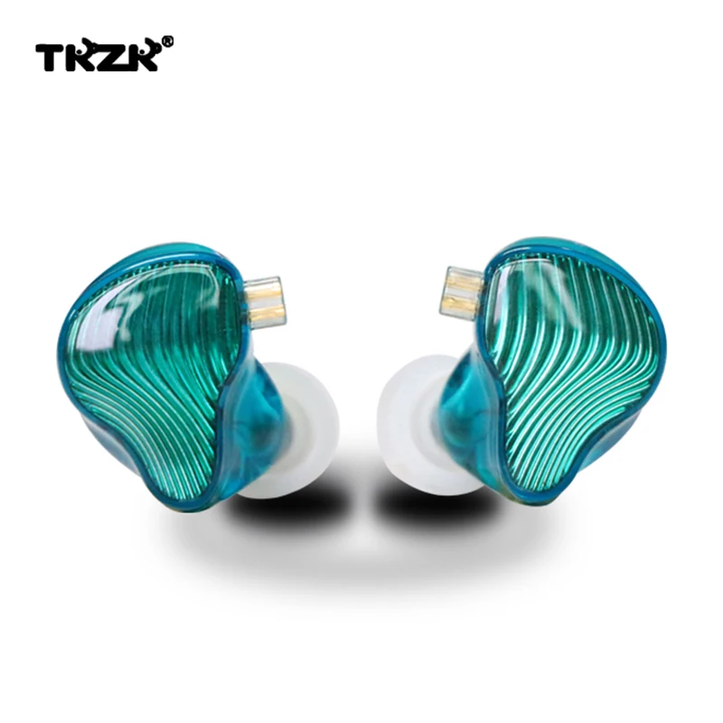 TKZK WAVE 1DD+1BA Hybrid 2 Driver Units Resin HIFI In Ear Earphone Monitor Running Sport Headset DJ Earbud With 0.75mm 2Pin IEM