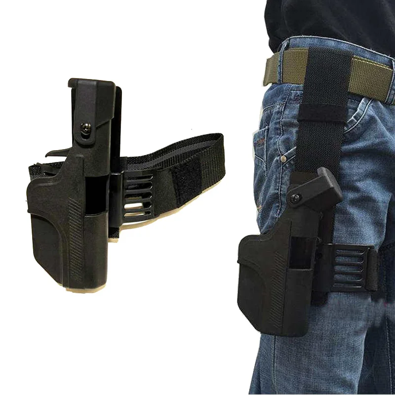 Tactical Auto Loading Gun Holster Quick Drop Leg Thigh Glock Gun Case Pistol Holster Hunting Accessories For Glock 17 19 23