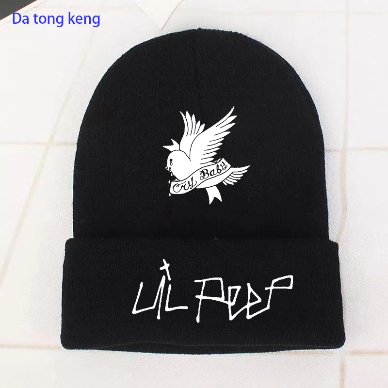 Lil Peep Beanie  Love lil.peep Winter Warm Hat Beanie Print Cap Unisex hat