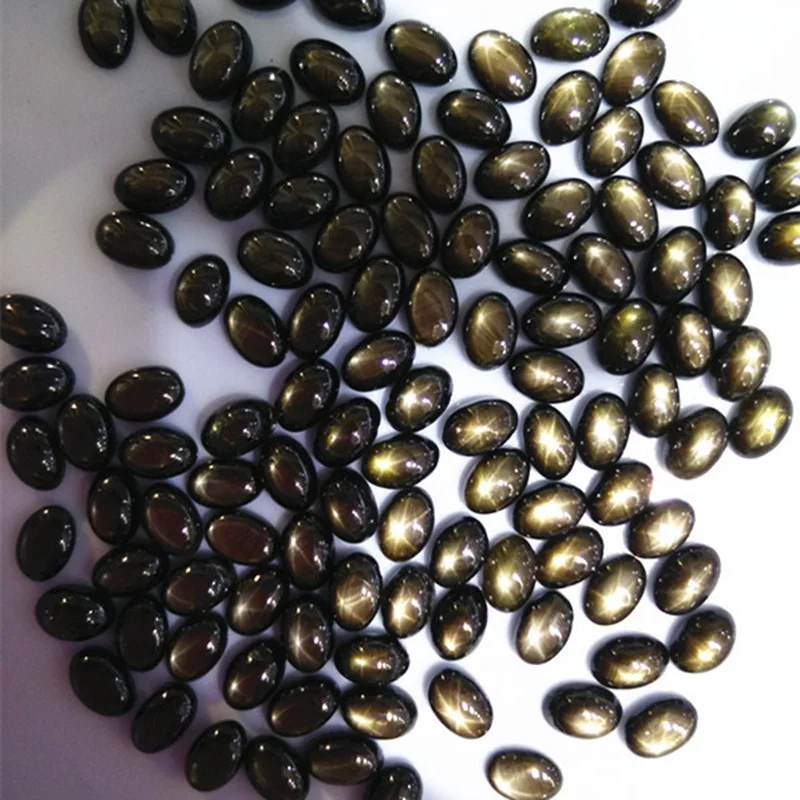 4mm*6mm to 8mm*10mm Natural Star Light Sapphire Loose Stone Natural Star Sapphire Loose Stone