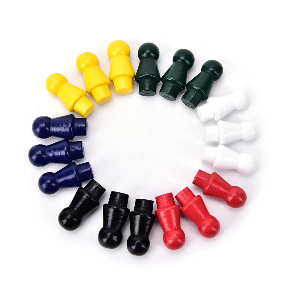 

Новинка! 60 шт \ набор шахматные фигуры китайские шашки шесть Цвет деревянные шашки Замена игровой Запчасти