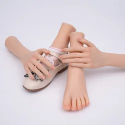 Simulation Silicone Hand & Foot Model American Kid Nail Art Manicure Painting Shooting Display Showing Shelf Personal Collection