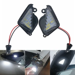 2Pcs Car 18LED Under Side Mirror Light Puddle Lamps For Skoda Octavia MK2 1Z 2004-2013 MK3 5E 2012-2020 Superb MK2 2008-2019
