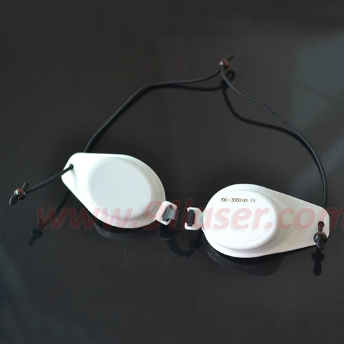 Imagen 2 del producto Gafas de seguridad láser para 190-3000nm CE, paño de limpieza de Material metálico y blanco de cerámica y estuche de plástico, gafas láser