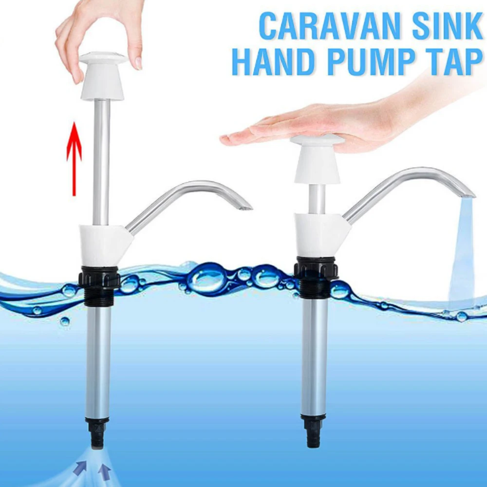 1Pcs Portable Hand Pump Faucet Trailer Drinking Dispenser Camping Replacement Aluminum Tube Manual Water Bottle Pumping Faucet