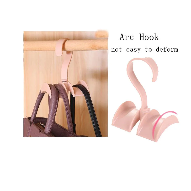 

Hot sale 5pcs Wardrobe bags S-type hang hooks New Handbag Belt Wig Tie Cap clothing props display stand PS Backpack holder rack