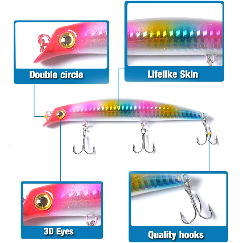 1pcs Popper Fishing Lure 12cm 14.8g Pesca Hooks Artificial Plastic Bass Hard Bait Wobbler Crankbait Trolling Carp Fishing Tackle