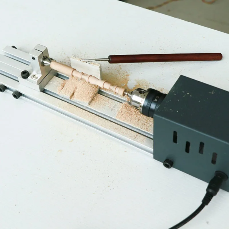 Perline in miniatura piccolo tornio lucidatura e taglio perline mini tornio per la lavorazione del legno fai-da-te