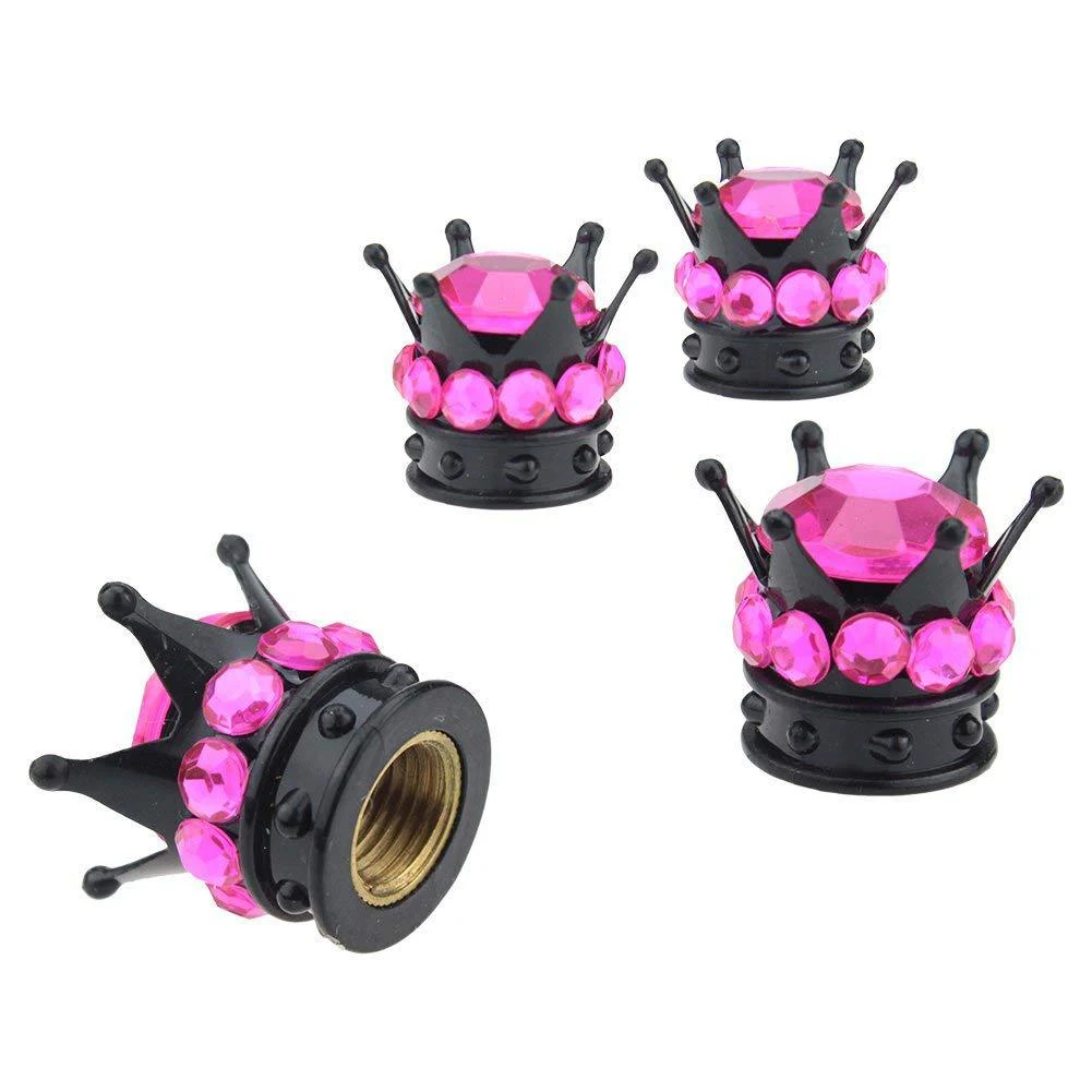 4Pcs/Set Bling Rhinestone Tire Wheel Stem Caps Car tire cap Auto Truck pneumatic valves plugs cover  on the nipple automobile