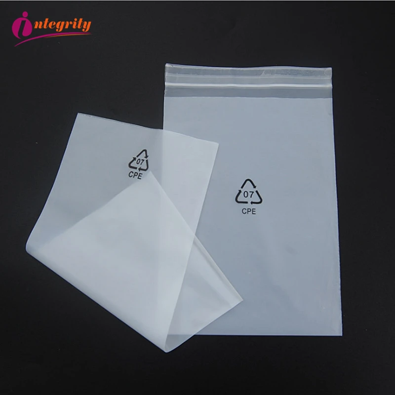 10000pcs/Lot 8x(16+2)Cm Self-Adhesive CPE Bag Frosted Plastic Package Merchandise Electronics Gift Bags Sealing CPE Pouches