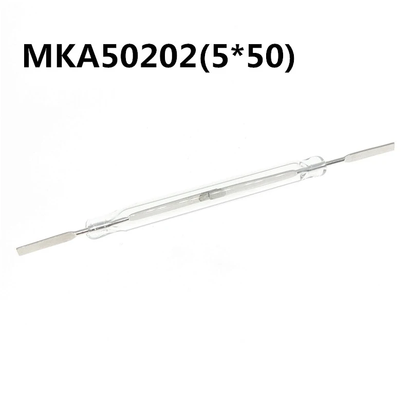 10PCS MKA50202 Reed 5*50มม.ปกติเปิด Reed Switch, Float Controller,สวิทช์แม่เหล็ก