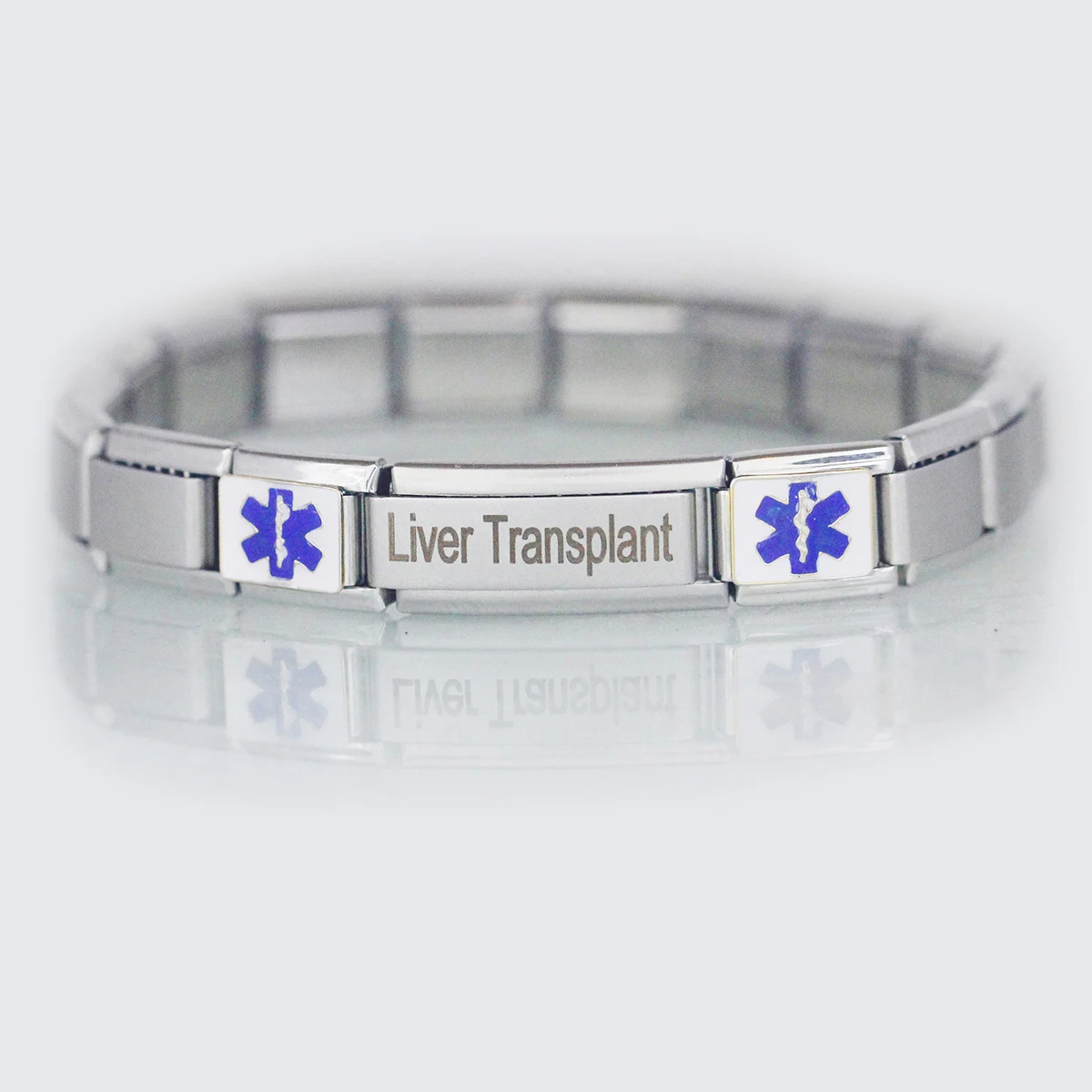 Wholesale Customize 9mm Links Superlink Medical Alert Custom Disease Name Italian Charms Bracelet Fit Zoppini Boxer