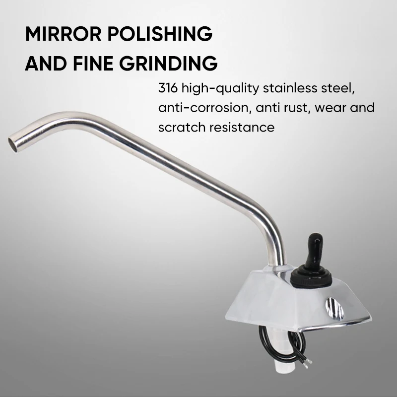 RV Faucet Electric Control Faucet Tea Bar Faucet Automatic Water Outlet RV Water System Water Tank Pump RV Accessories